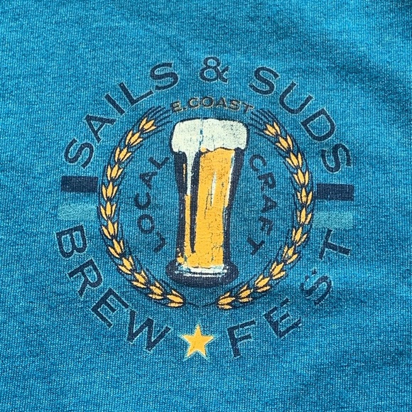 Men’s Izod Saltwater Graphic T Shirt Sails Suds Size Large Tall NWT - Picture 2 of 11